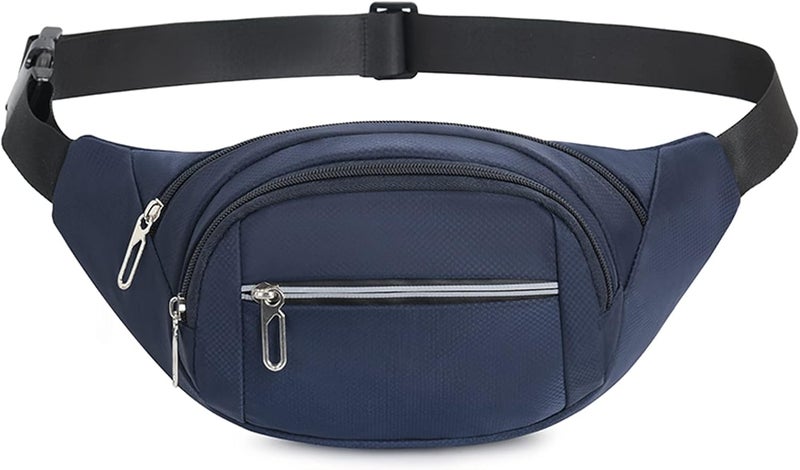 DAITET Crossbody Fanny Pack for Men&Women,Large Waist Bag & Hip Bum Bag with Adjustable Strap for Outdoors Workout Traveling Casual Running Hiking Cycling - Image 1